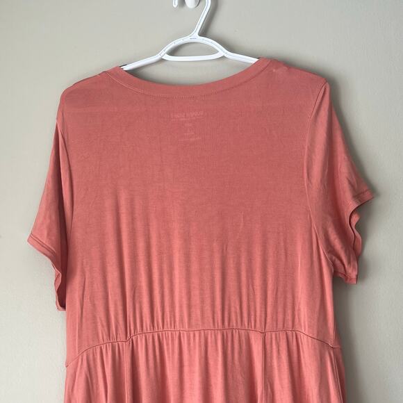 Torrid Super Soft Short Sleeve Dress with Pockets Mauve Pink Size 2 - Picture 7 of 13